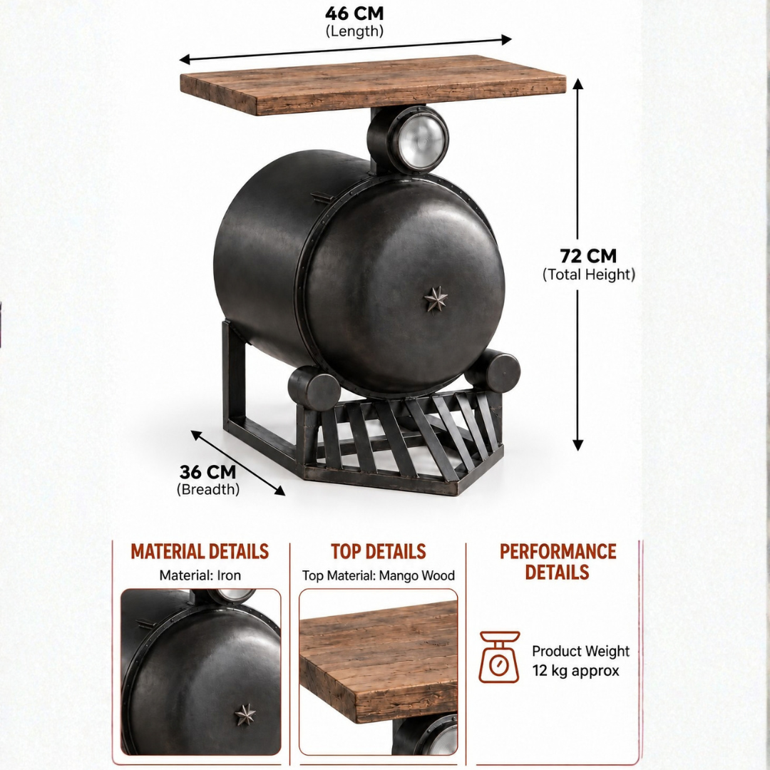 Micro Engine End Table
