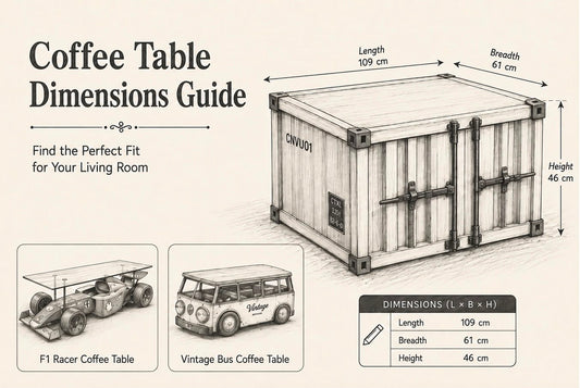 Coffee Table Standard Dimension Size Guide: How to Choose the Right Size for Your Living Room