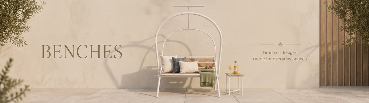 Premium wooden bench with strong metal frame, perfect for modern living rooms, entryways, and stylish home decor