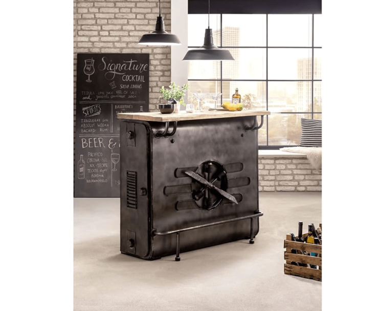 Rustic Camera Bar Table