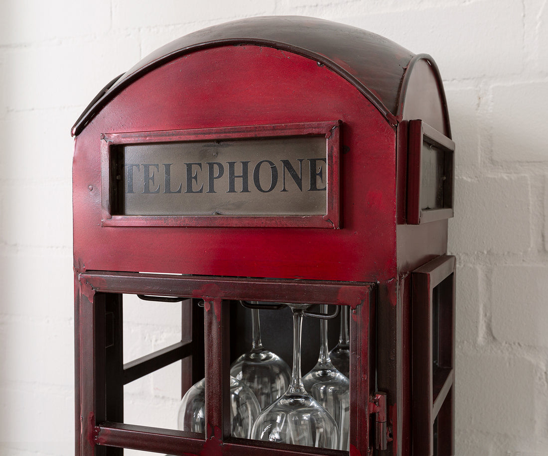 Telephone Booth Bar Cabinet – Bar Shelf India (LTT-20)