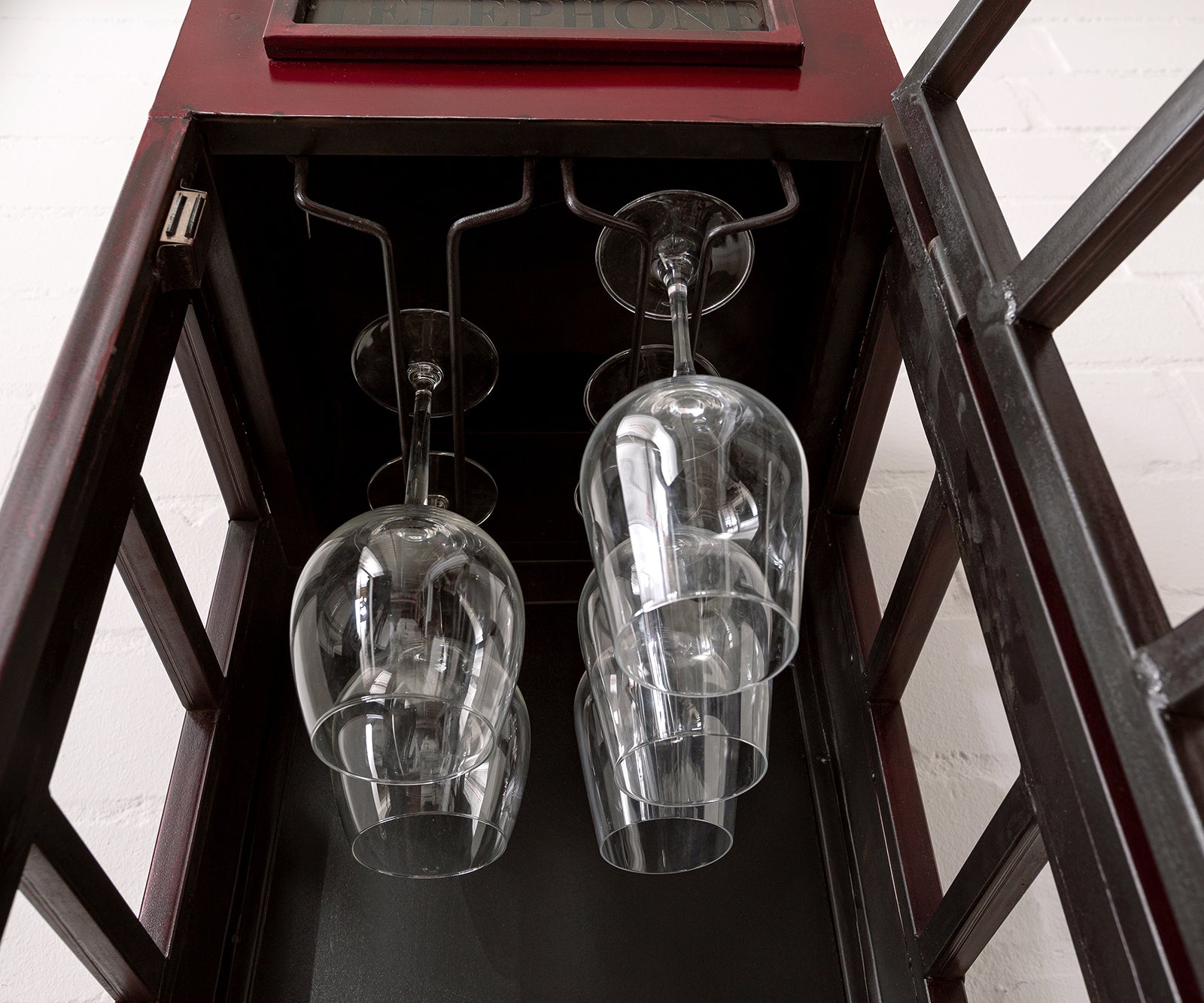 Telephone Booth Bar Cabinet – Bar Shelf India (LTT-20)