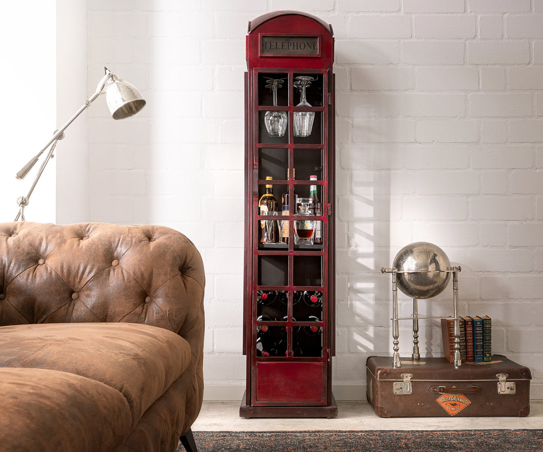Telephone Booth Bar Cabinet – Bar Shelf India (LTT-20)
