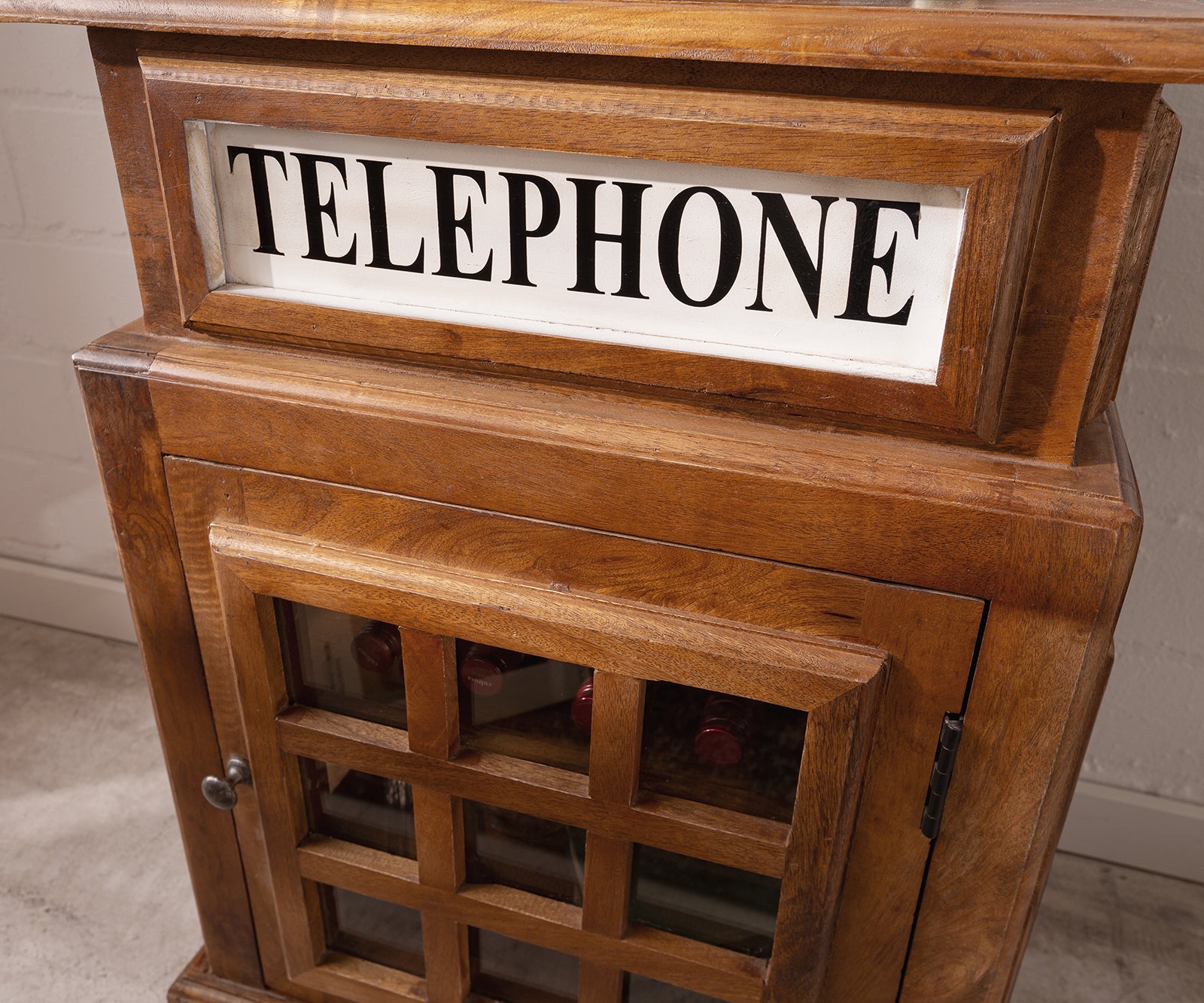 telephone wooden bar cabinet