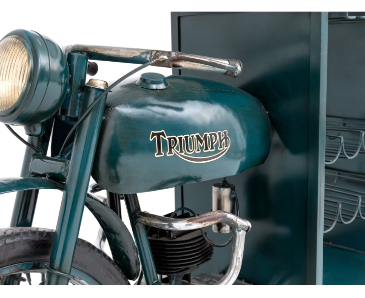 Vintage bike bar table