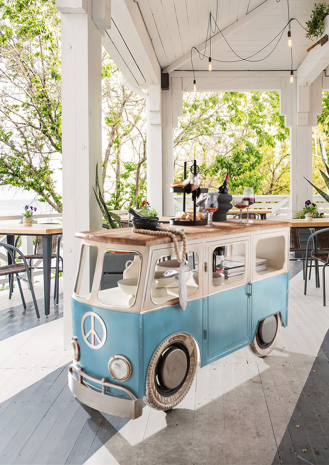 Charming Mini Bus Small Bar Counter for Home - LCV-118