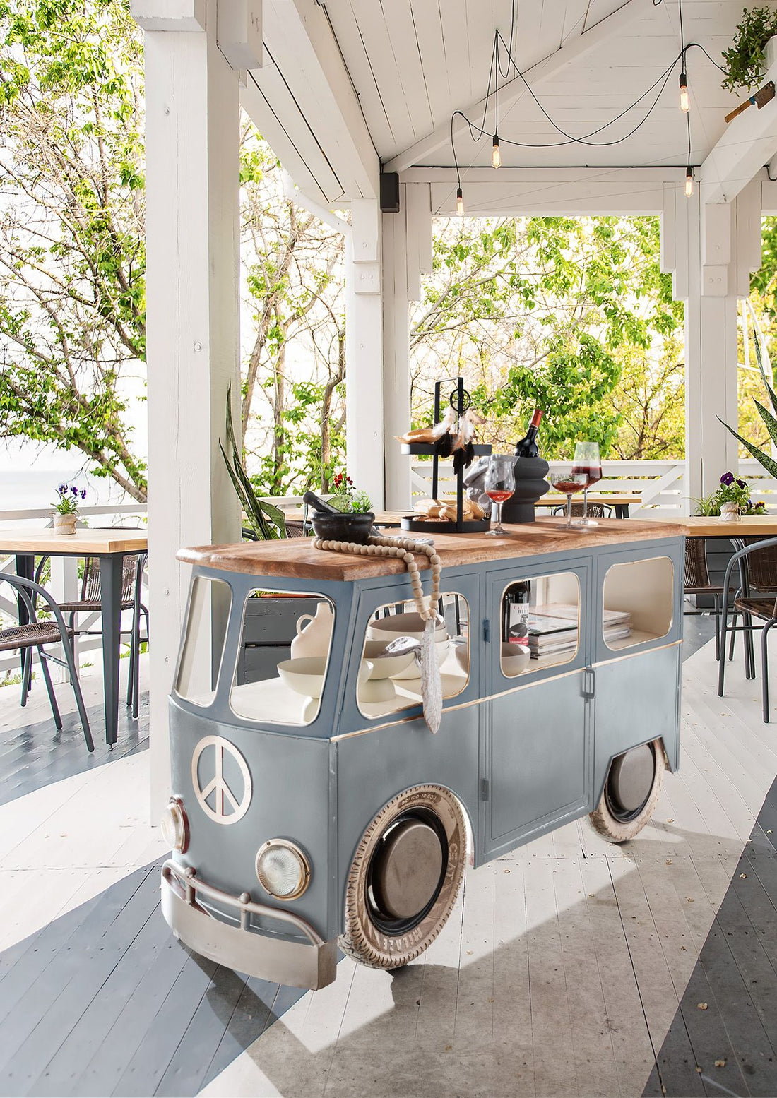 Charming Mini Bus Small Bar Counter for Home - LCV-118