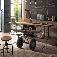 Retro aircraft themed bar counter furniture for luxury interiors