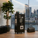 Aeroplane trolley bar cabinet with storage shelves and vintage aircraft design by Foxfurn