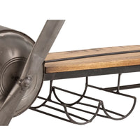 Stylish airplane wall decor made of metal, perfect for home, office, or aviation-themed interior design