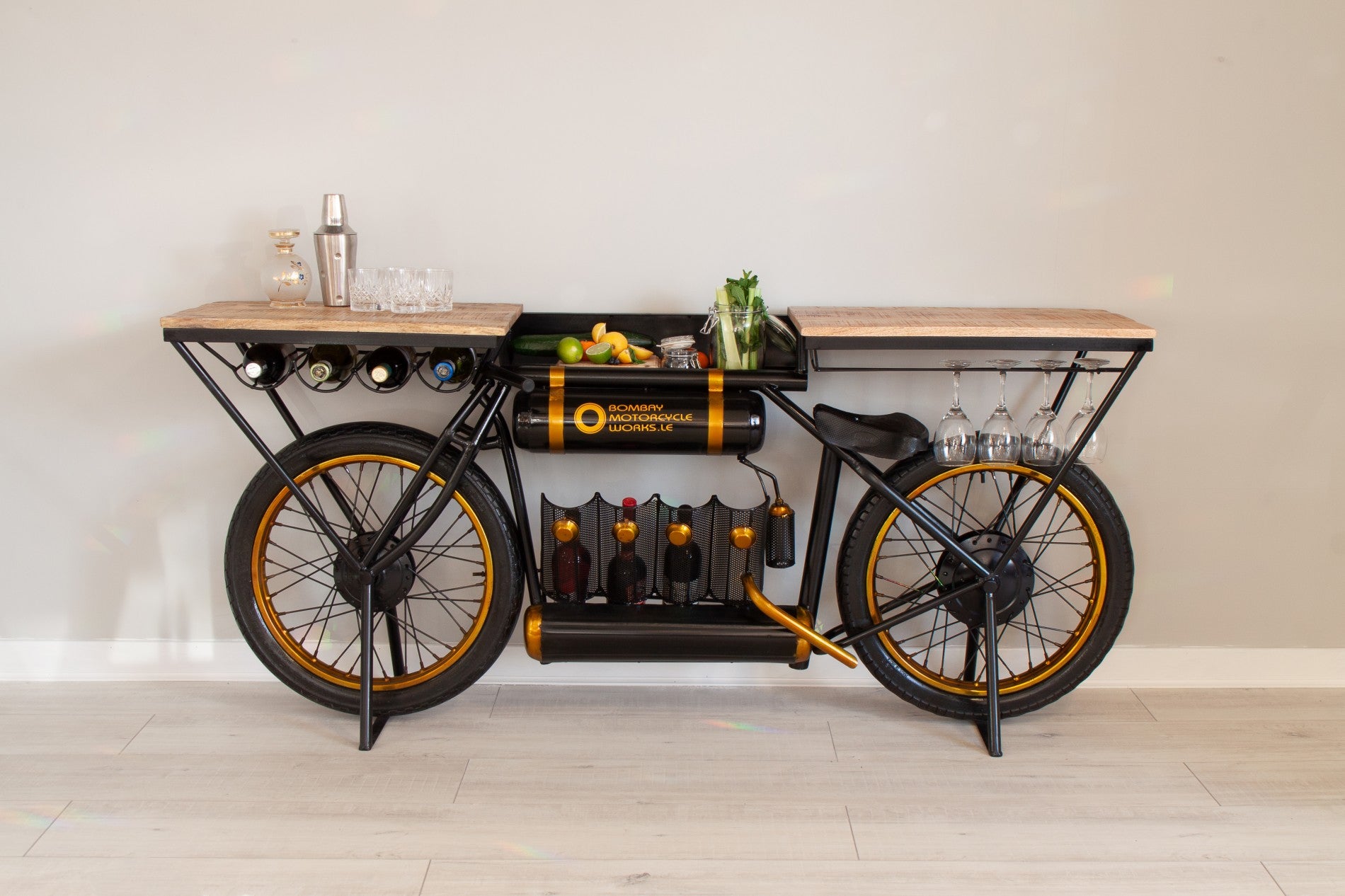 Decorative bicycle table for home