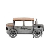 Vintage car style coffee table with wooden top and metal body, perfect for modern living room decor by Foxfurn