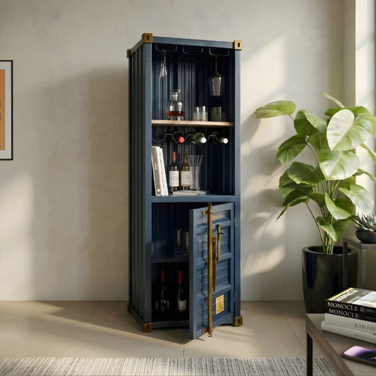 Modern container style bookshelf furniture for home library display
