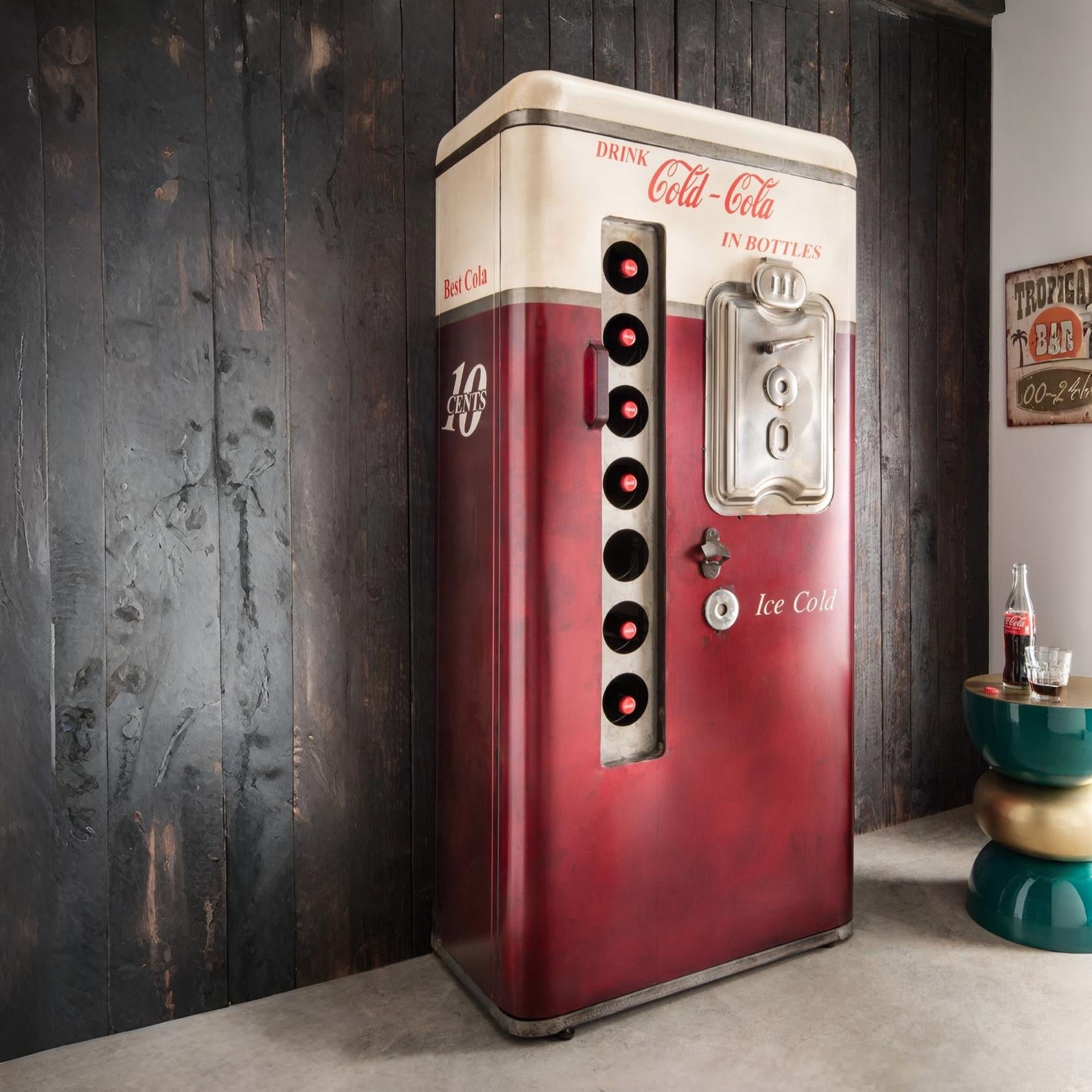 Vintage Coca-Cola vending machine bar cabinet