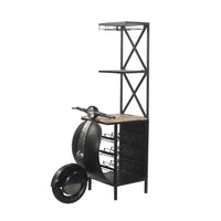 Vintage Lambretta scooter bar shelf for home décor and bar display