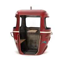 Modern gondola counter design with spacious storage shelves and premium finish by Foxfurn