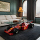 Alt Text: Luxury racer coffee table with sleek automotive design and premium finish, perfect for modern living room interiors