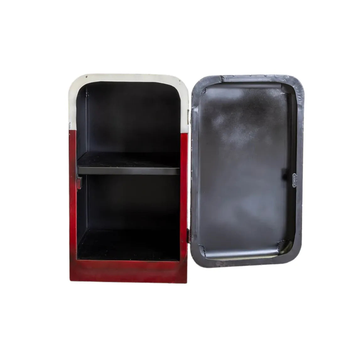 Vending machine style bedside table with storage drawers and unique modern design by Foxfurn