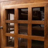 Wooden telephone side board with storage drawers and vintage finish design by Foxfurn
