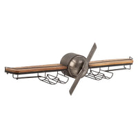 Stylish airplane wall decor made of metal, perfect for home, office, or aviation-themed interior design