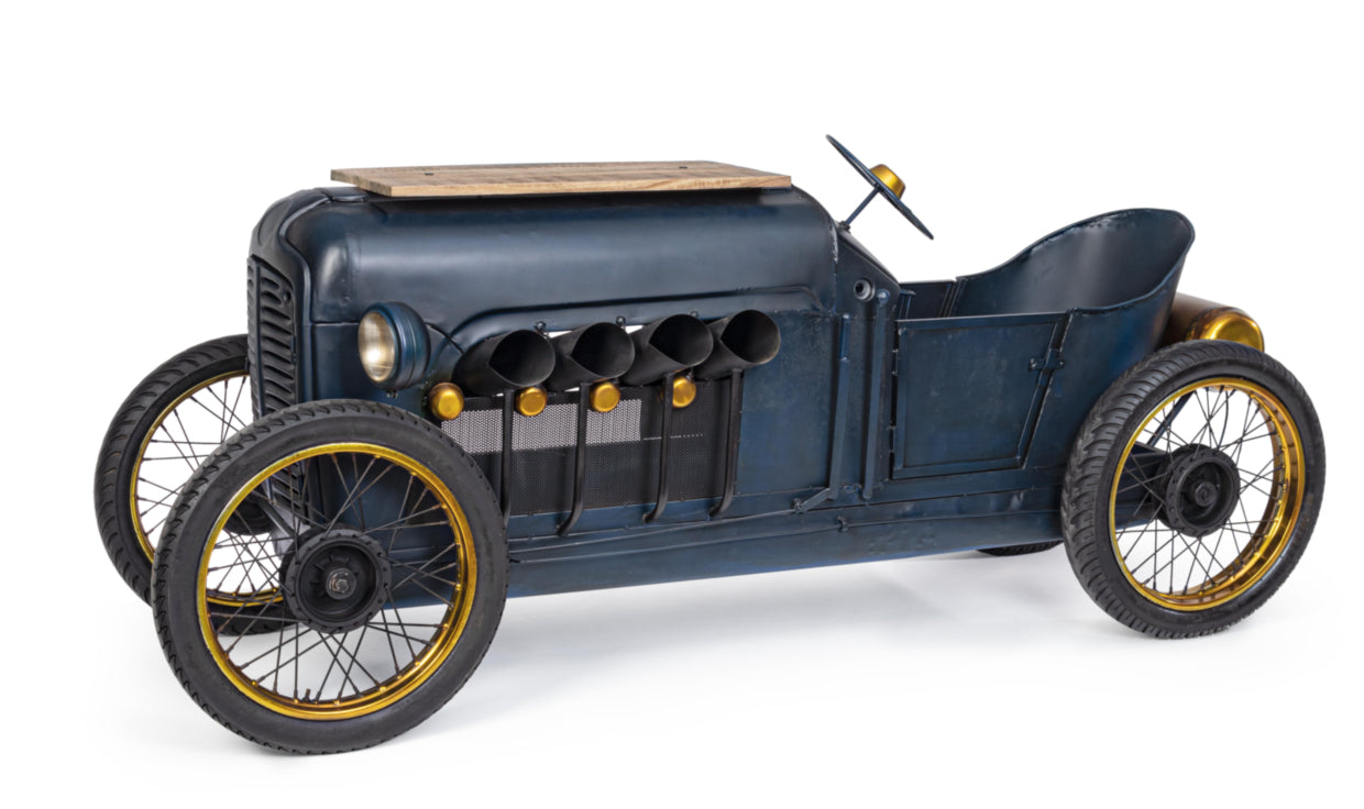 Automobile theme bar furniture with rustic finish