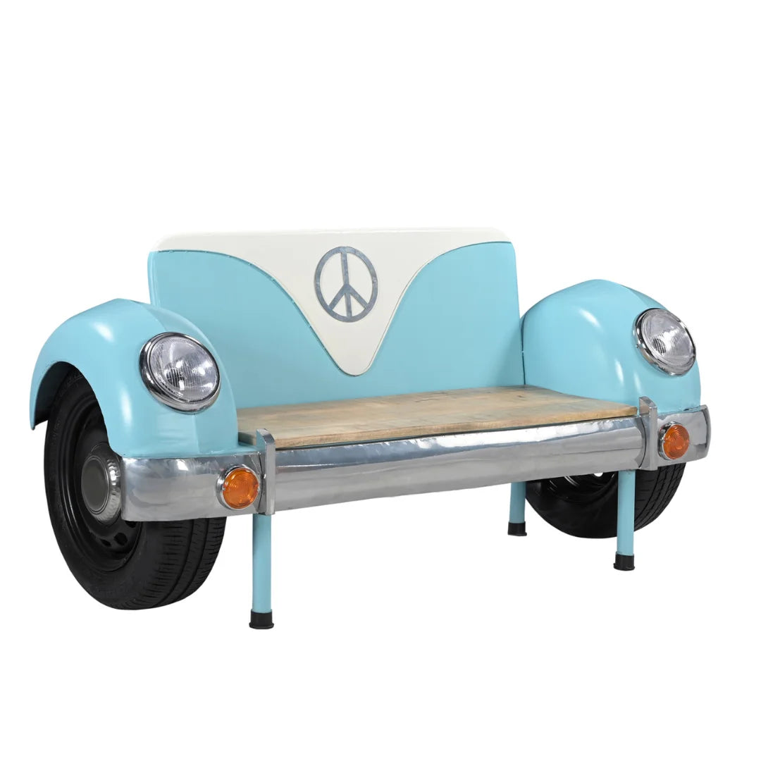 Vintage van bench seating furniture for modern and industrial spaces
