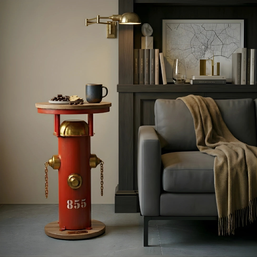 Modern wooden side table for living room with compact design and storage, perfect for stylish home interiors