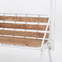 Modern wooden bench with sleek design perfect for living room, hallway, or entryway seating by