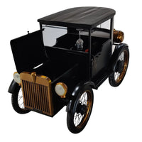 L model car-inspired bar counter with premium finish, storage shelves and unique automotive design by Foxfurn
