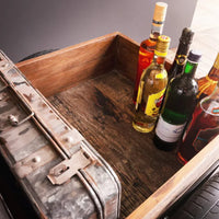 Fury car-inspired bar coffee table with storage and premium wood finish by Foxfurn for modern living spaces
