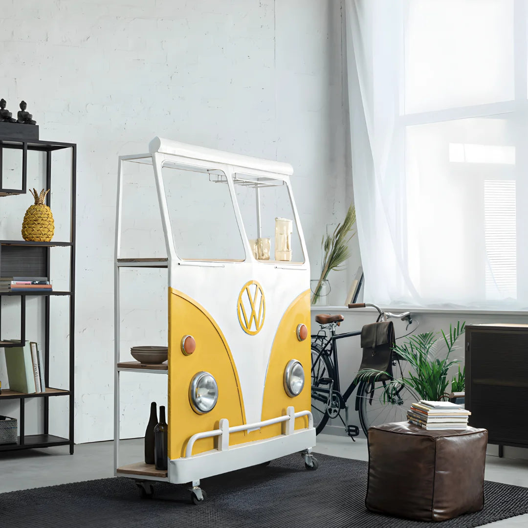 Handcrafted KOMBI van bar furniture for home and lounge décor