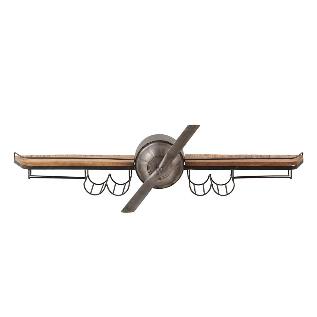 Stylish airplane wall decor made of metal, perfect for home, office, or aviation-themed interior design