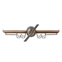 Stylish airplane wall decor made of metal, perfect for home, office, or aviation-themed interior design