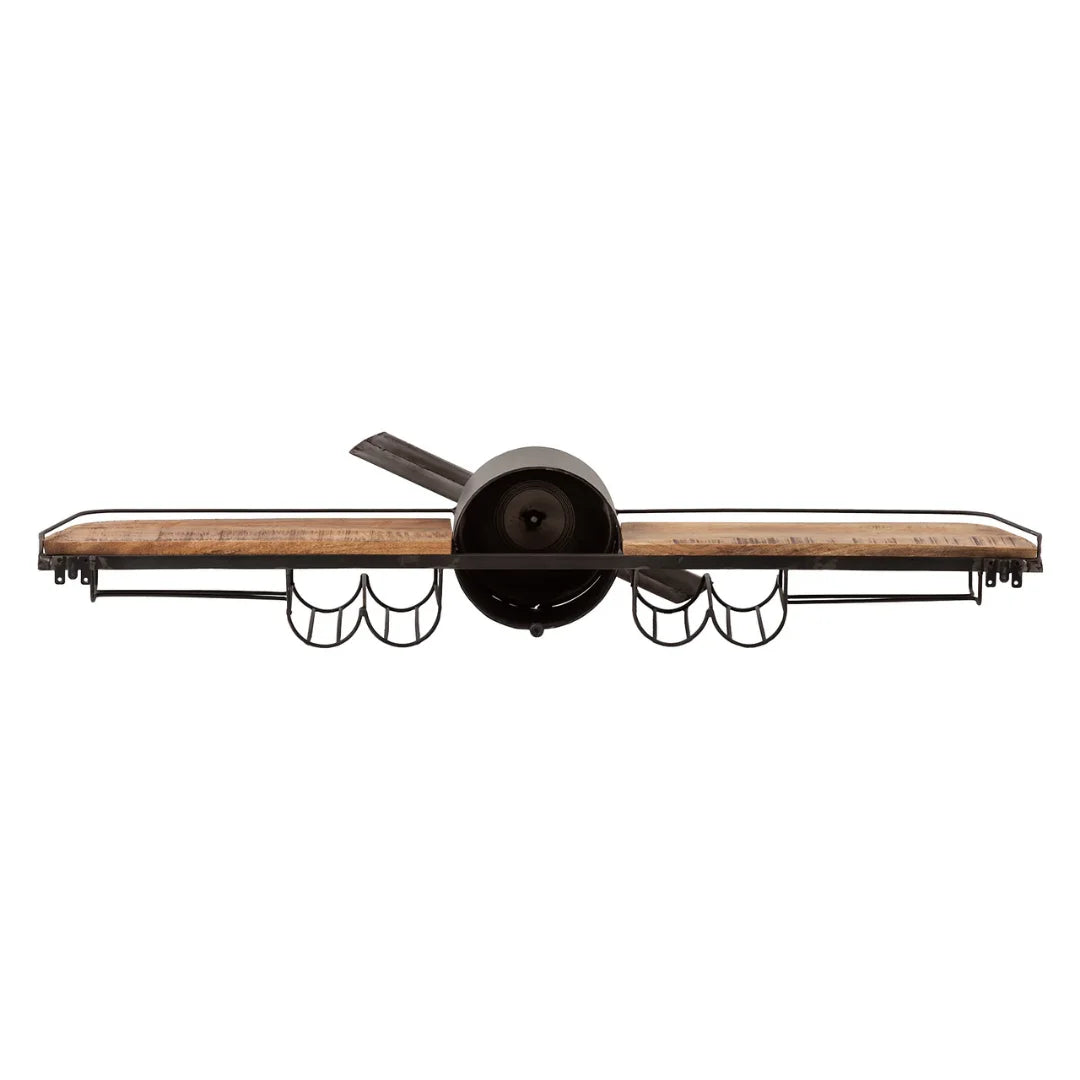 Stylish airplane wall decor made of metal, perfect for home, office, or aviation-themed interior design
