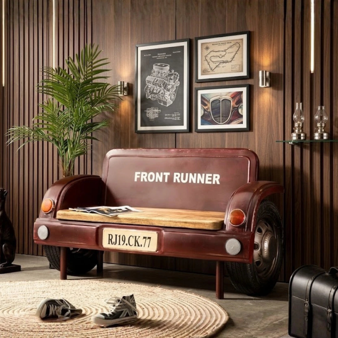 Stylish wooden bench seating for home entryway or outdoor patio with premium craftsmanship by Foxfurn