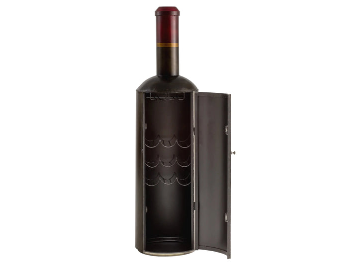 wine bottle cabinet with storage