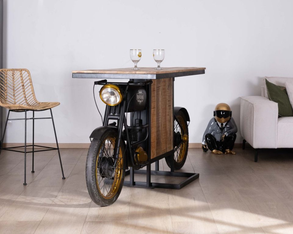 bike style console table