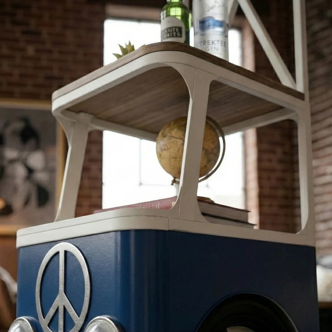 Creative vintage bus bar stand for restaurants and home décor